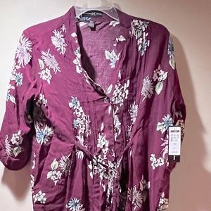 Woman’s floral blouse